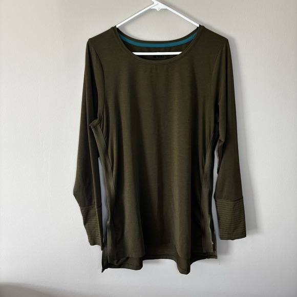REI Tops - REI Co-op Screeline Cascade Long-Sleeve T-Shirt Womens L Olive Green